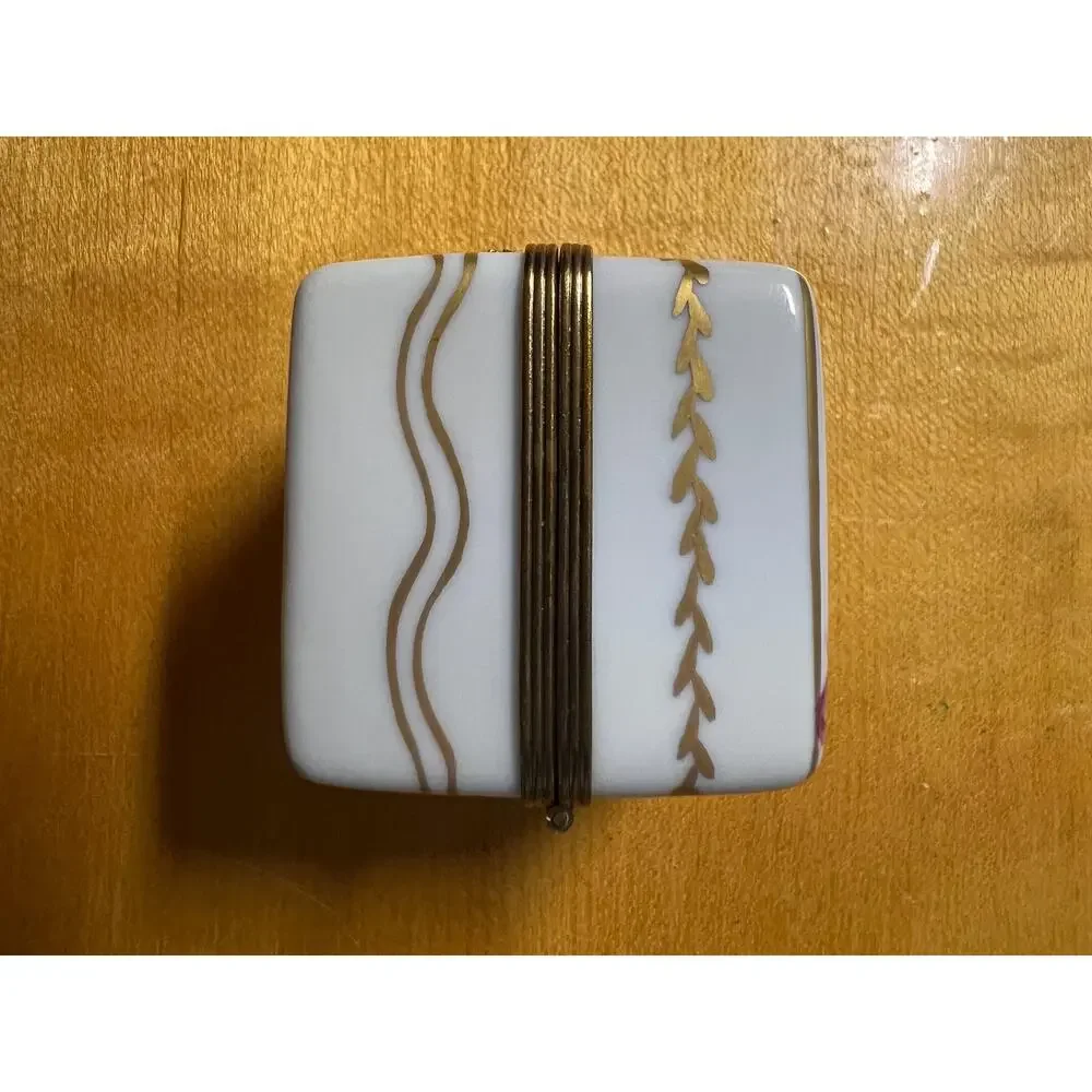 Rare Vintage Harrods London Exclusive Limoges Porcelain Box